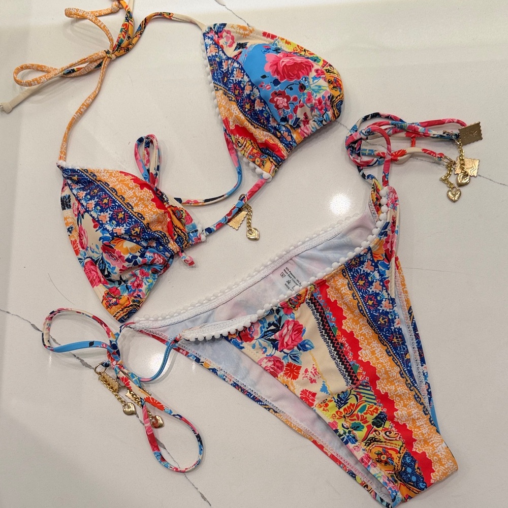 ZLK Colorful Floral Bikini‎ Set